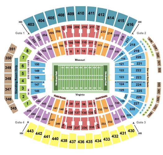 EverBank Stadium TaxSlayer Seating Chart